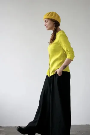 READY TO SHIP Linen Culottes in Black