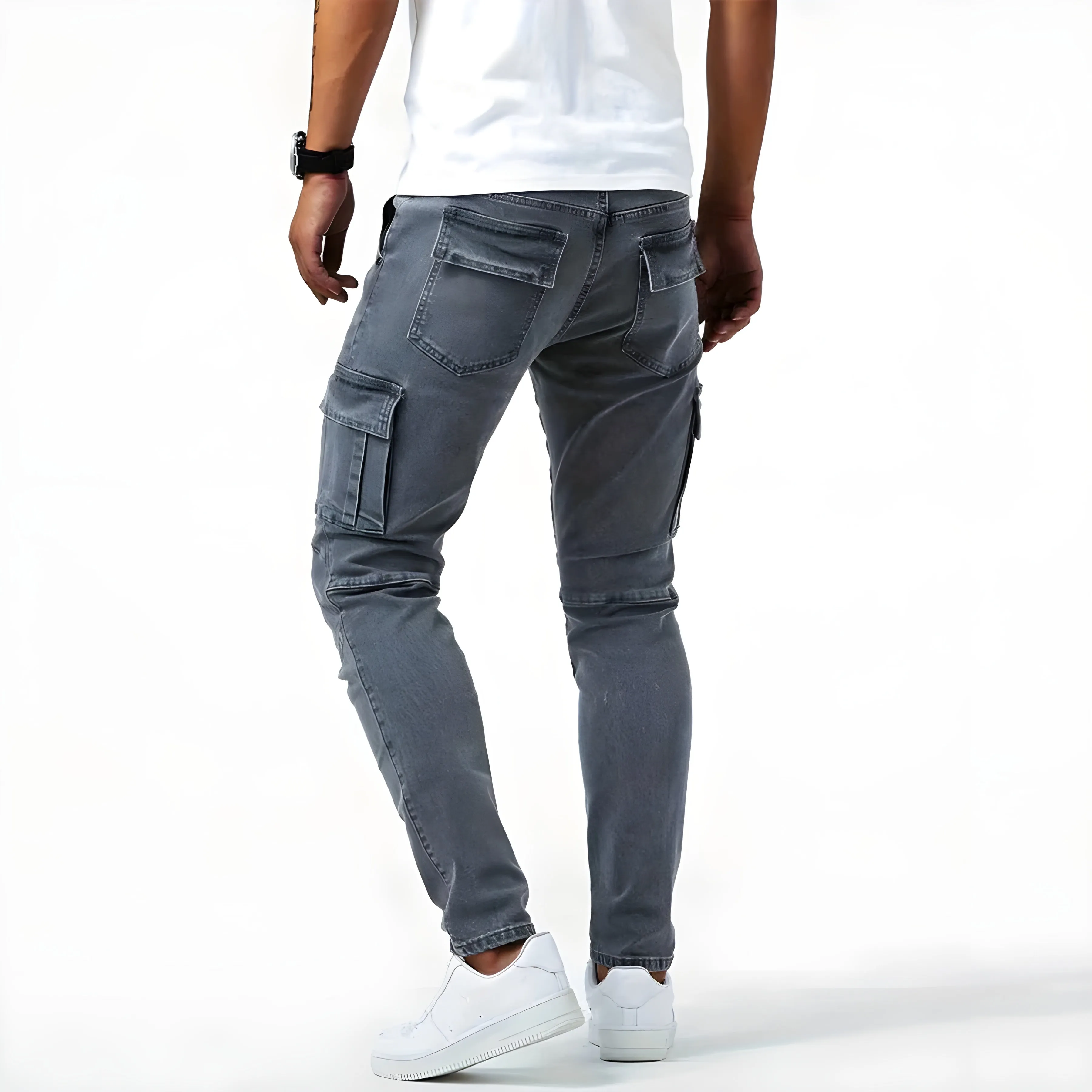Rigor™ | Stretchable Denim Cargo Pants