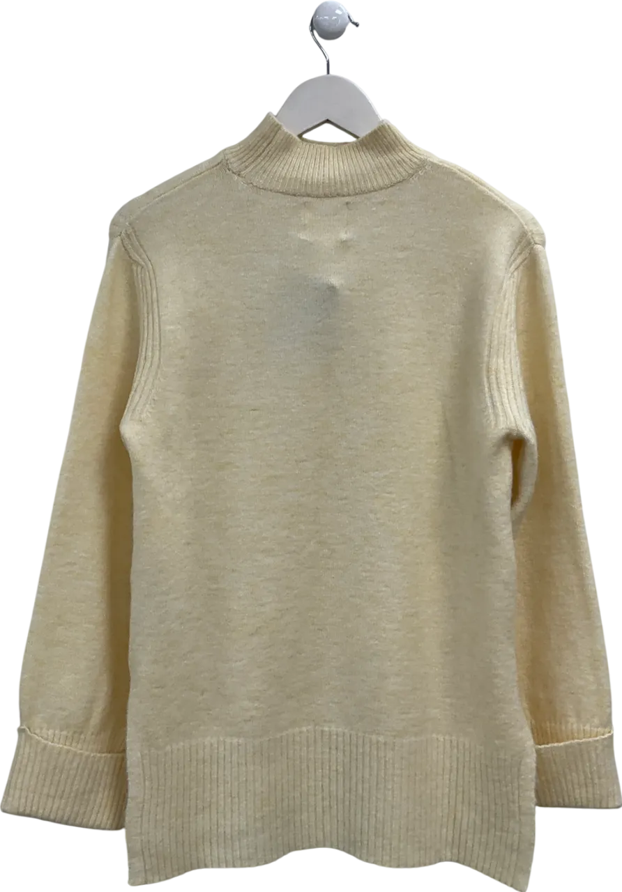 River Island Yellow Side Split Jumper UK XS