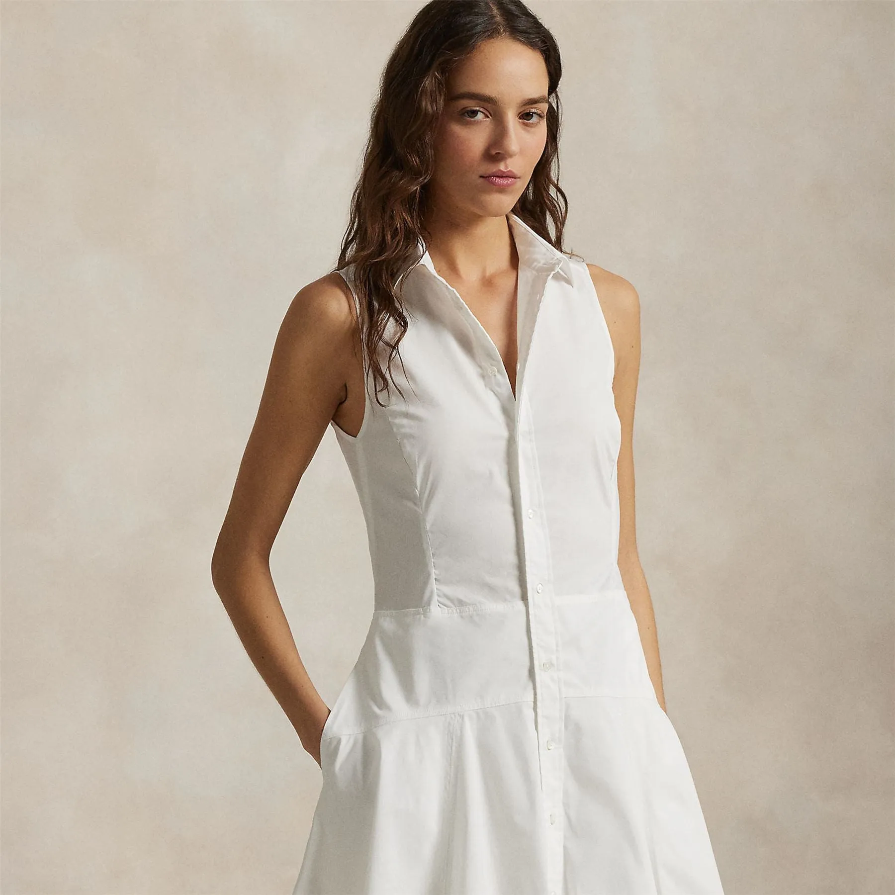 RLX SL Jenna Solid Dress Ceramic White