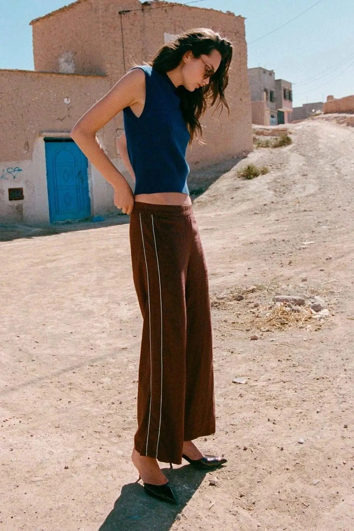 Rowie Kaia Linen Straight Pants Andorra