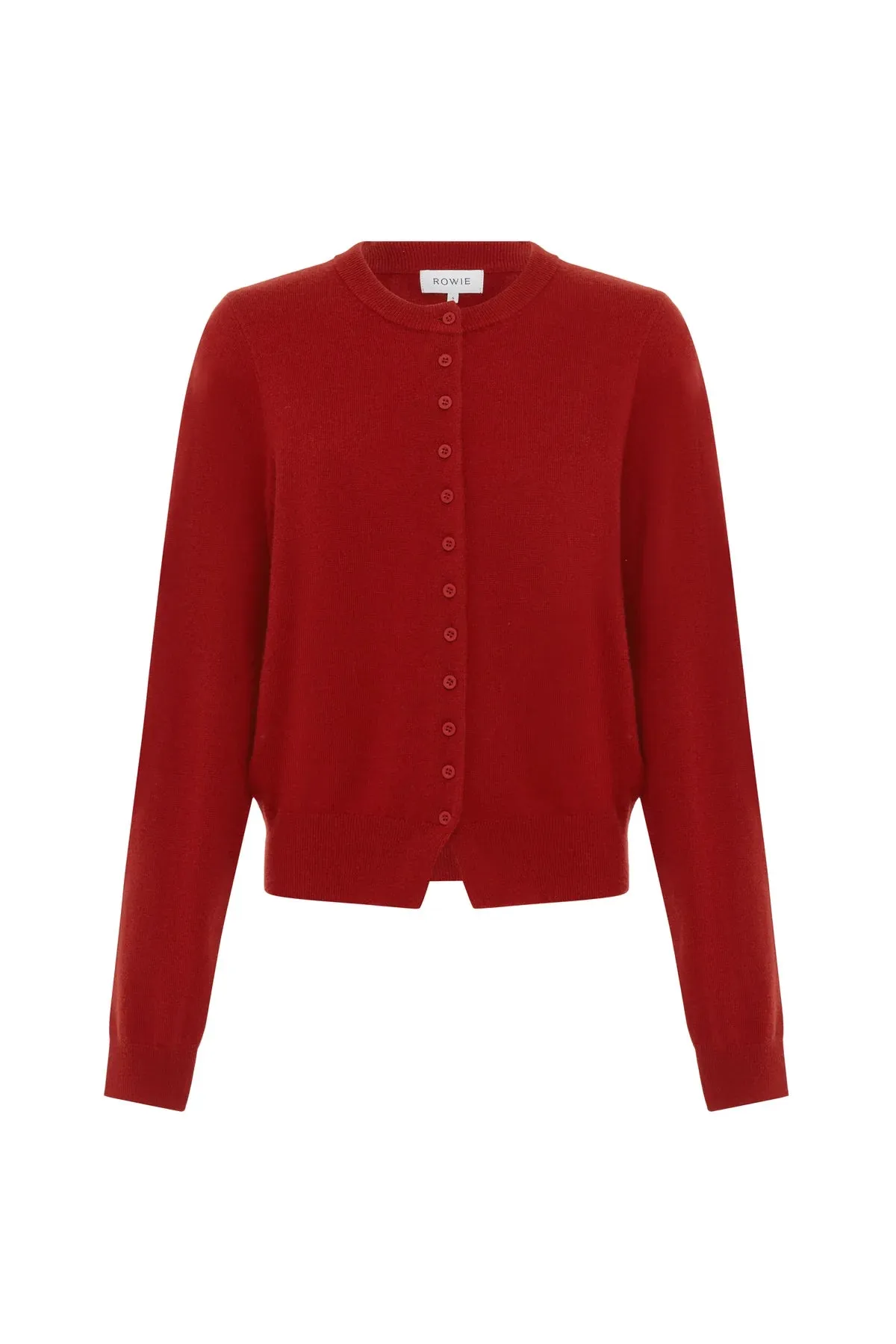 Rowie the Label Maeve Merino Knit Cardigan - Rust Red