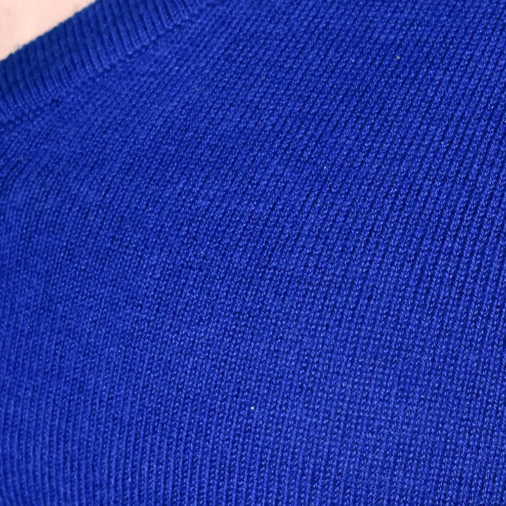 Royal Blue V Neck Cardigan