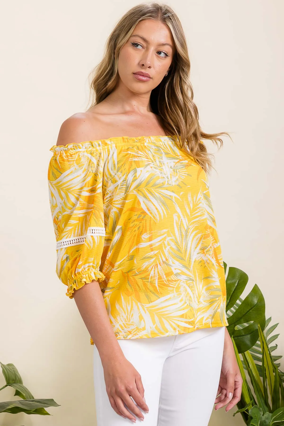 RUFFLE DETAIL PEASANT