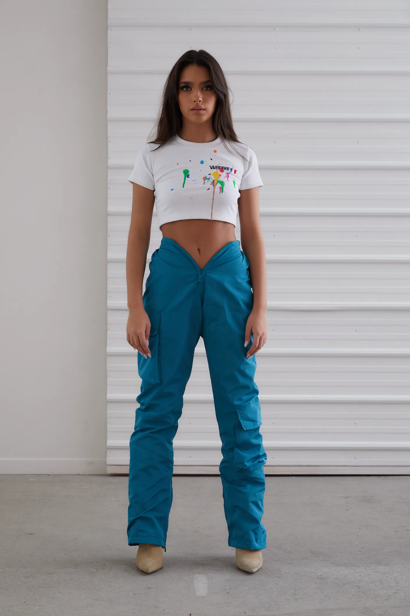 [SAMPLE SALE] V Cut Cargo Slush Indigo