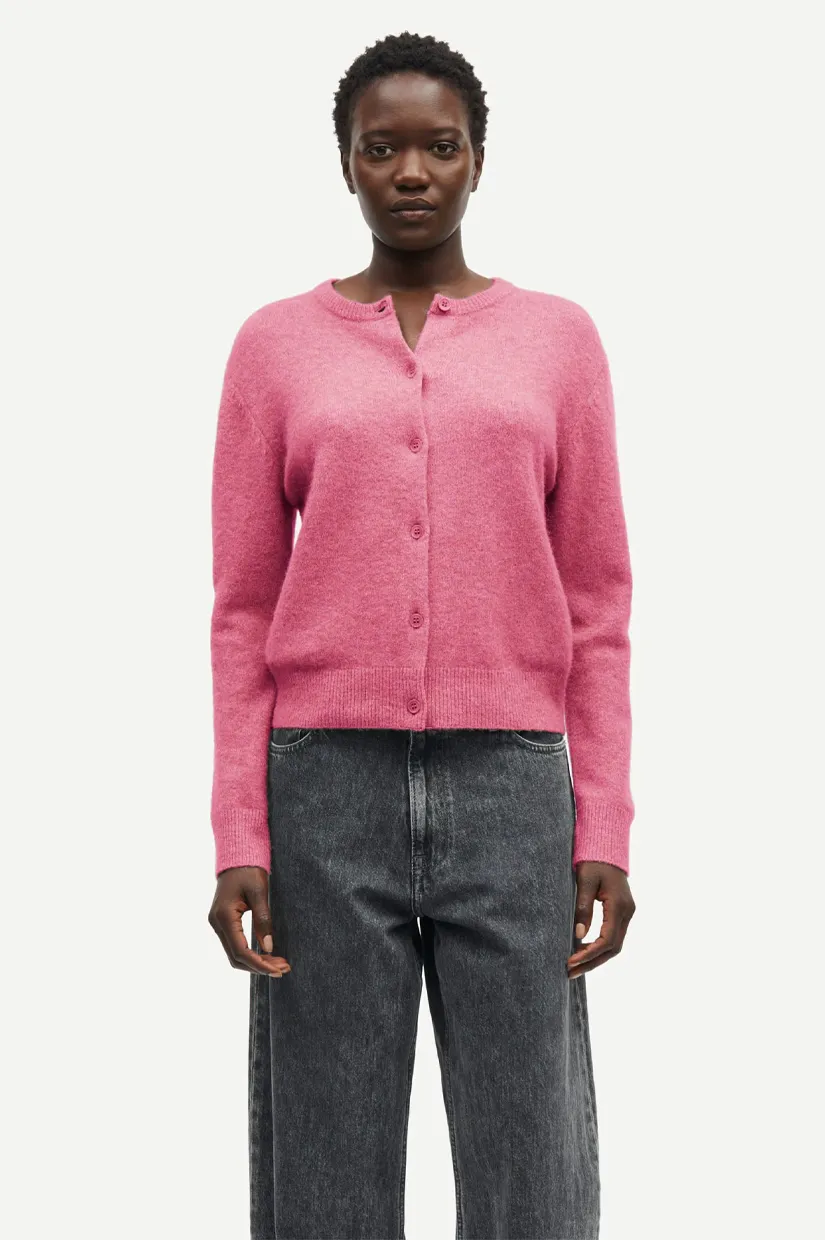 Samsoe Samsoe Nor Short Cardigan - Rose Wine