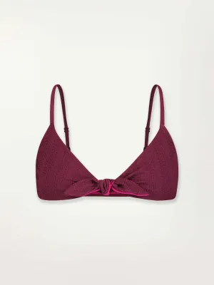 SARA | Tie Front Top