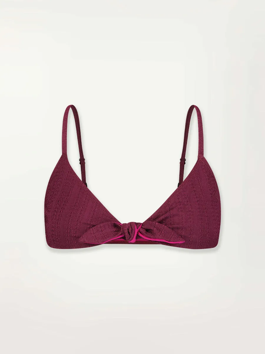SARA | Tie Front Top