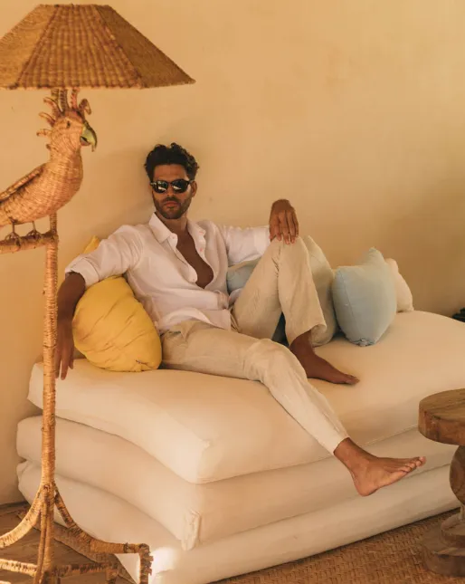 Sardinia Linen Pant - Beige