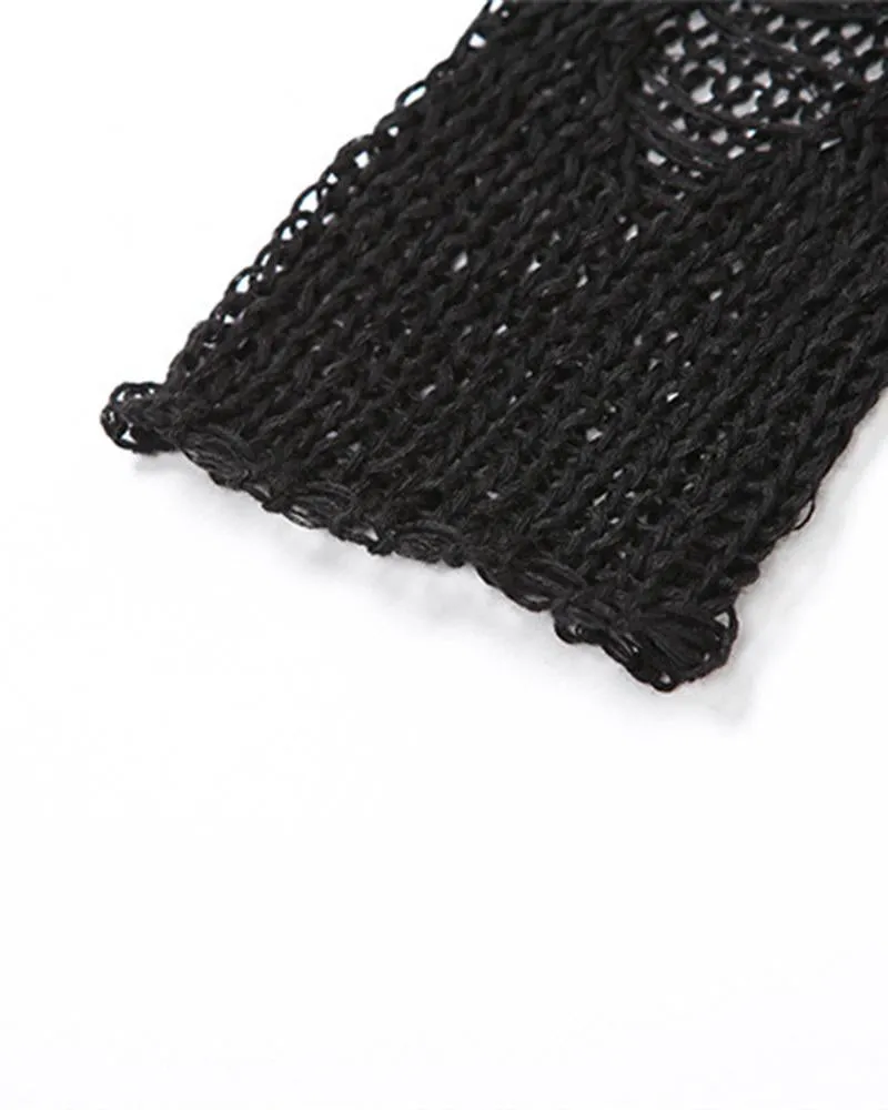 Sauron's Eye Knit Off Shoulder Top