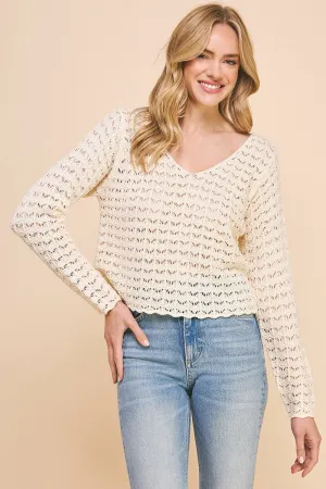 Scalloped Hem Sweater
