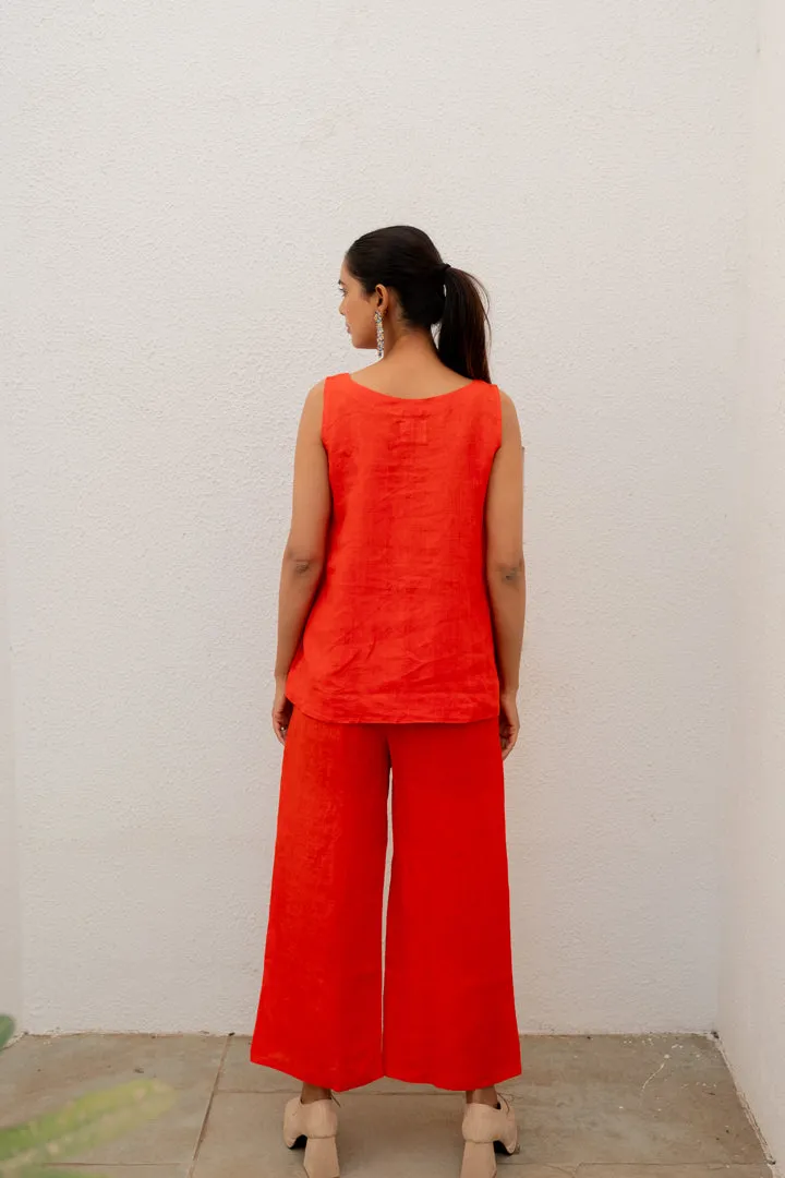 Scarlet Linen Co-Ord