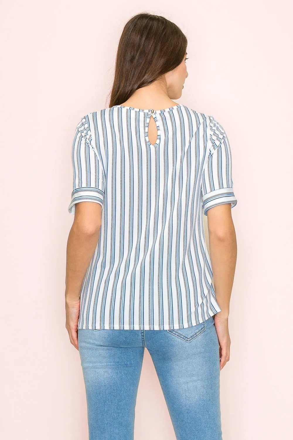 SCOOP NECK SIDE TIE FRONT TOP