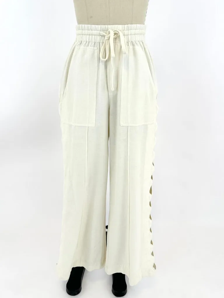 Sea Scallop Cutout Pants
