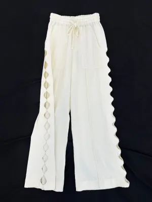 Sea Scallop Cutout Pants