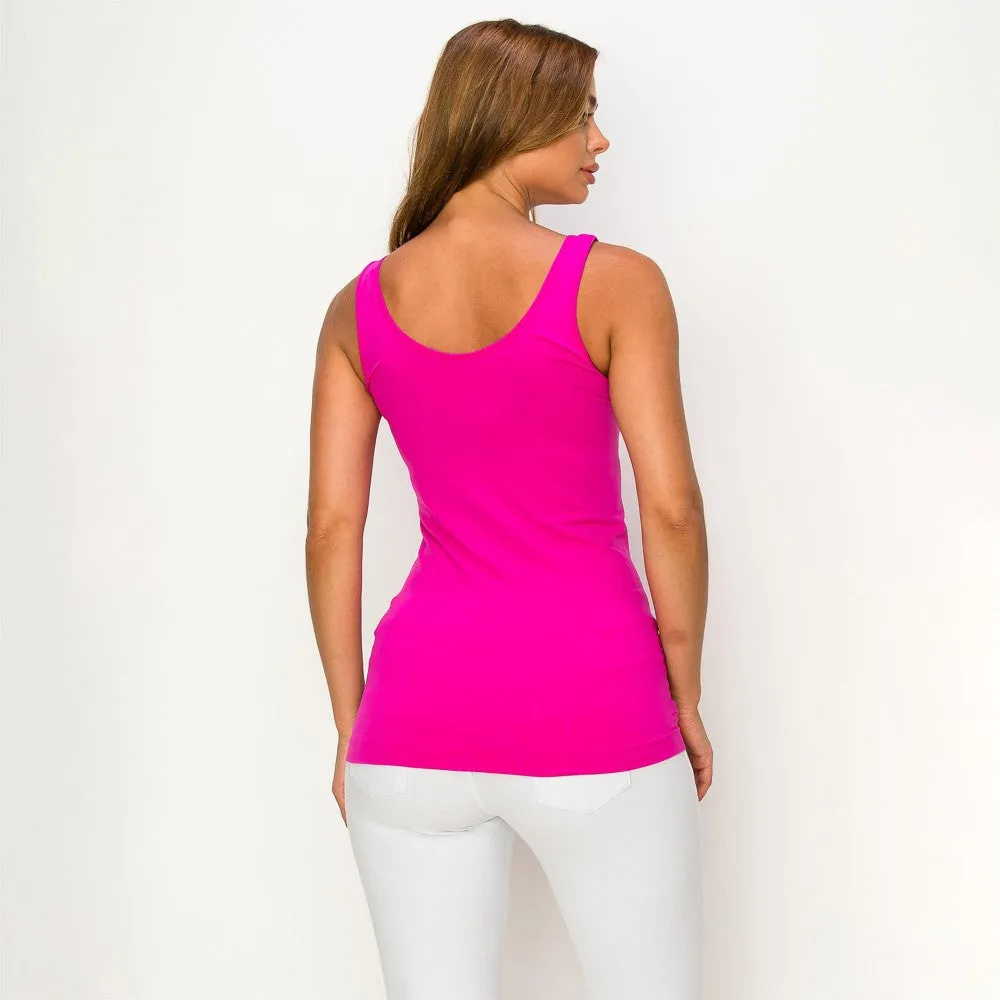 Seamless Reversible Tank Top- Rose Violet