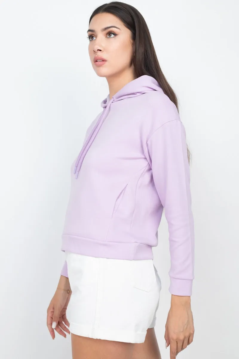 Self-tie Drawstrings Hoodie
