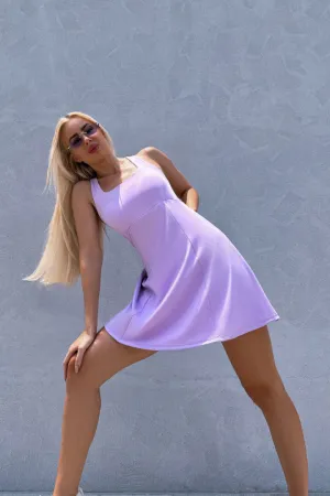 Serena Dress Bright Lilac