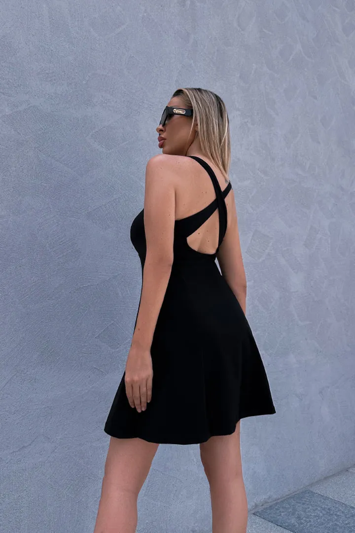 Serena Dress Onyx Black