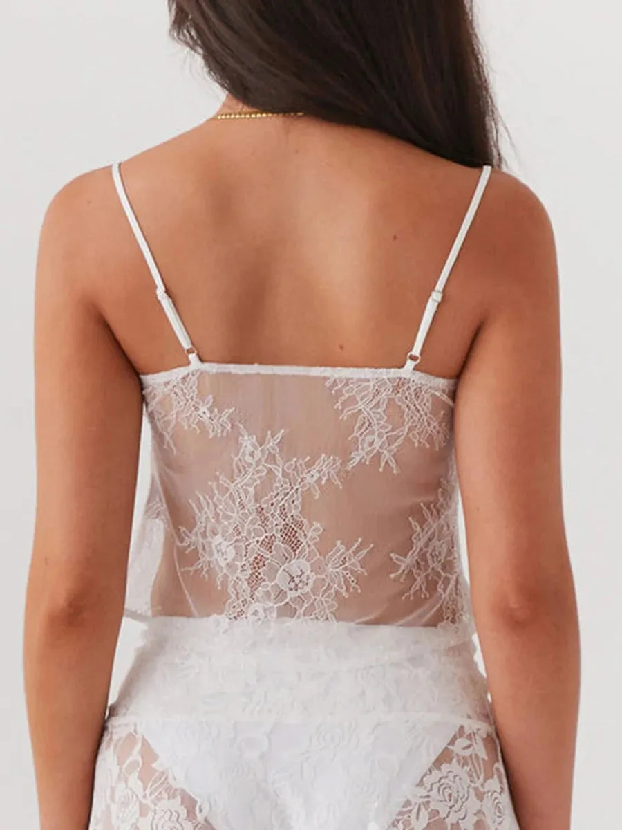 Sexy Tie Front Camisole Top
