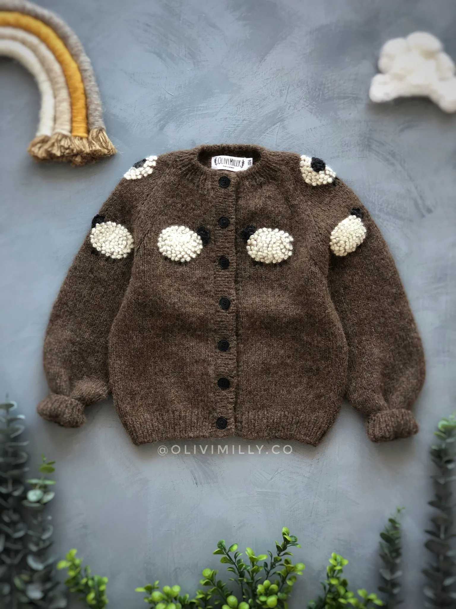 Sheeps cardigan |brown| in stock (12-18m)