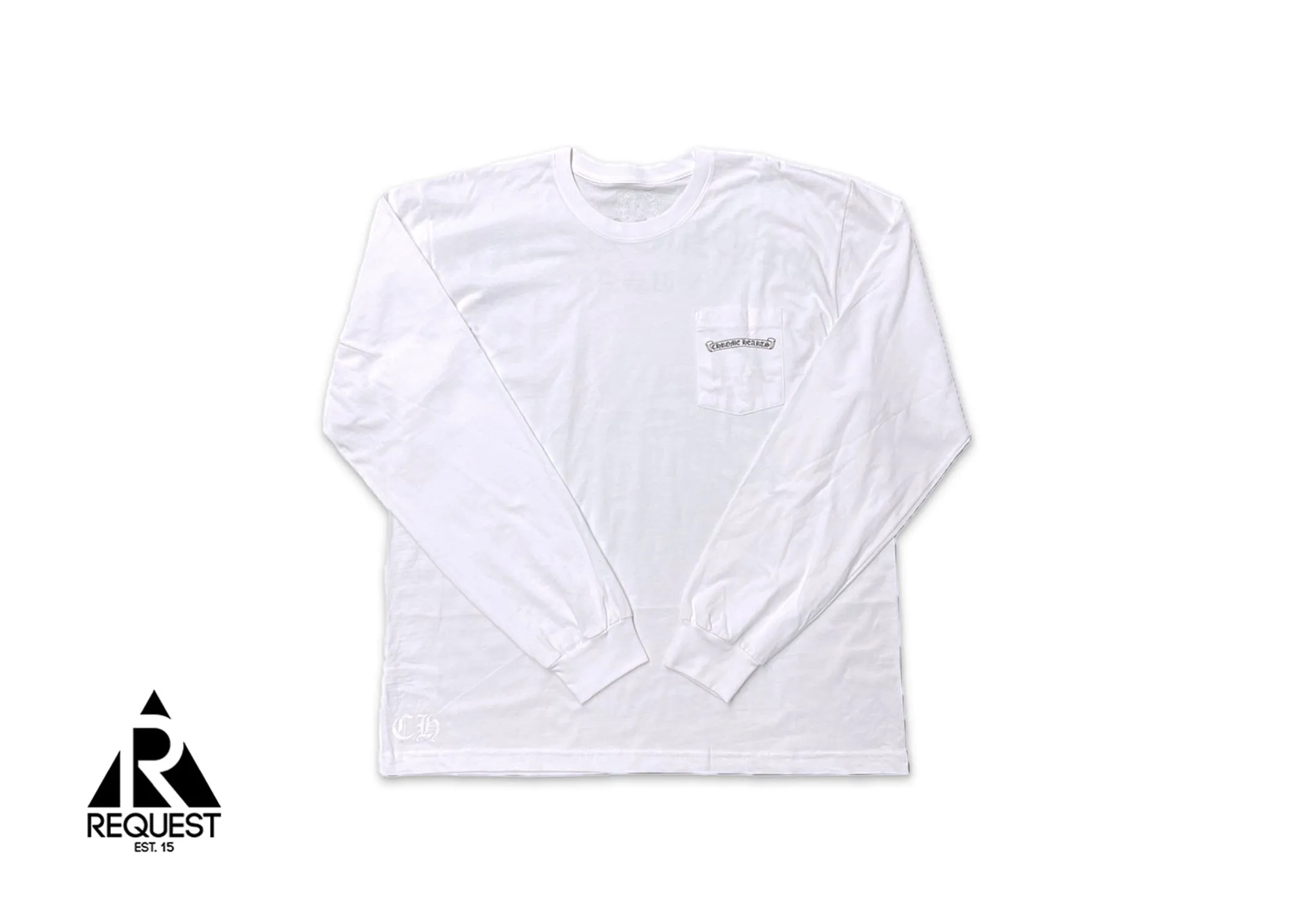Shoulder Logo L/S Tee "White"
