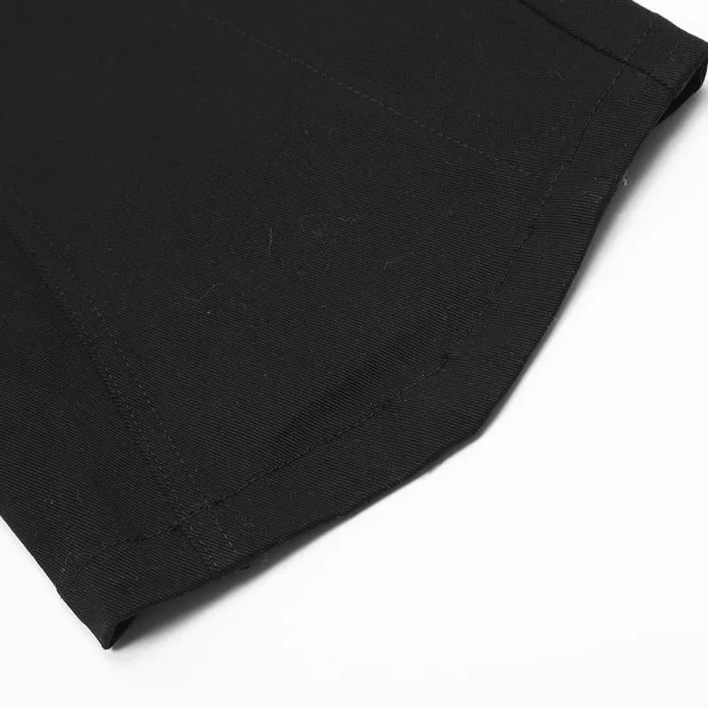 Side Stripe Track Pants Contrast Paneled Drawstring Elastic Waist Loose Wide Leg Trousers