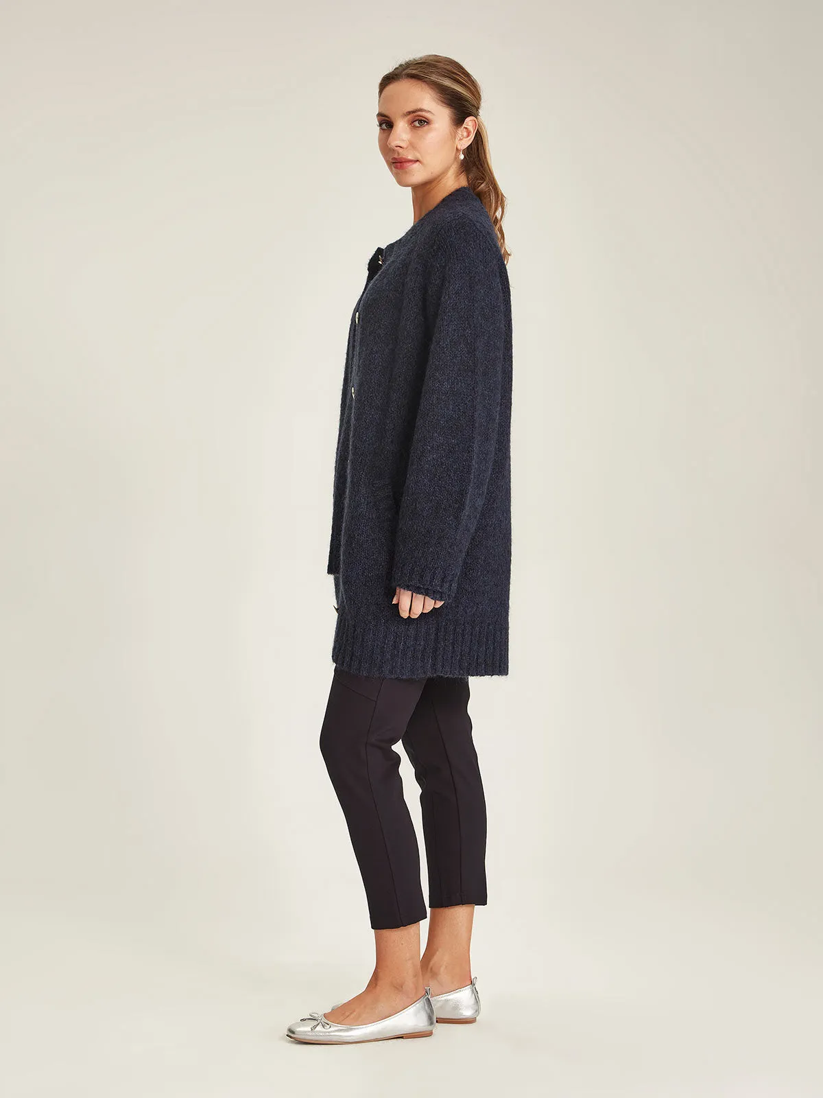 Sills Elk Cardigan - Moon Shadow