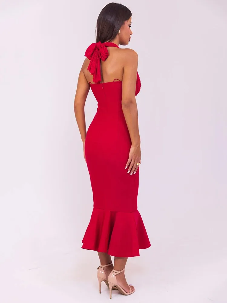 Sleeveless Fishtail Maxi Dress