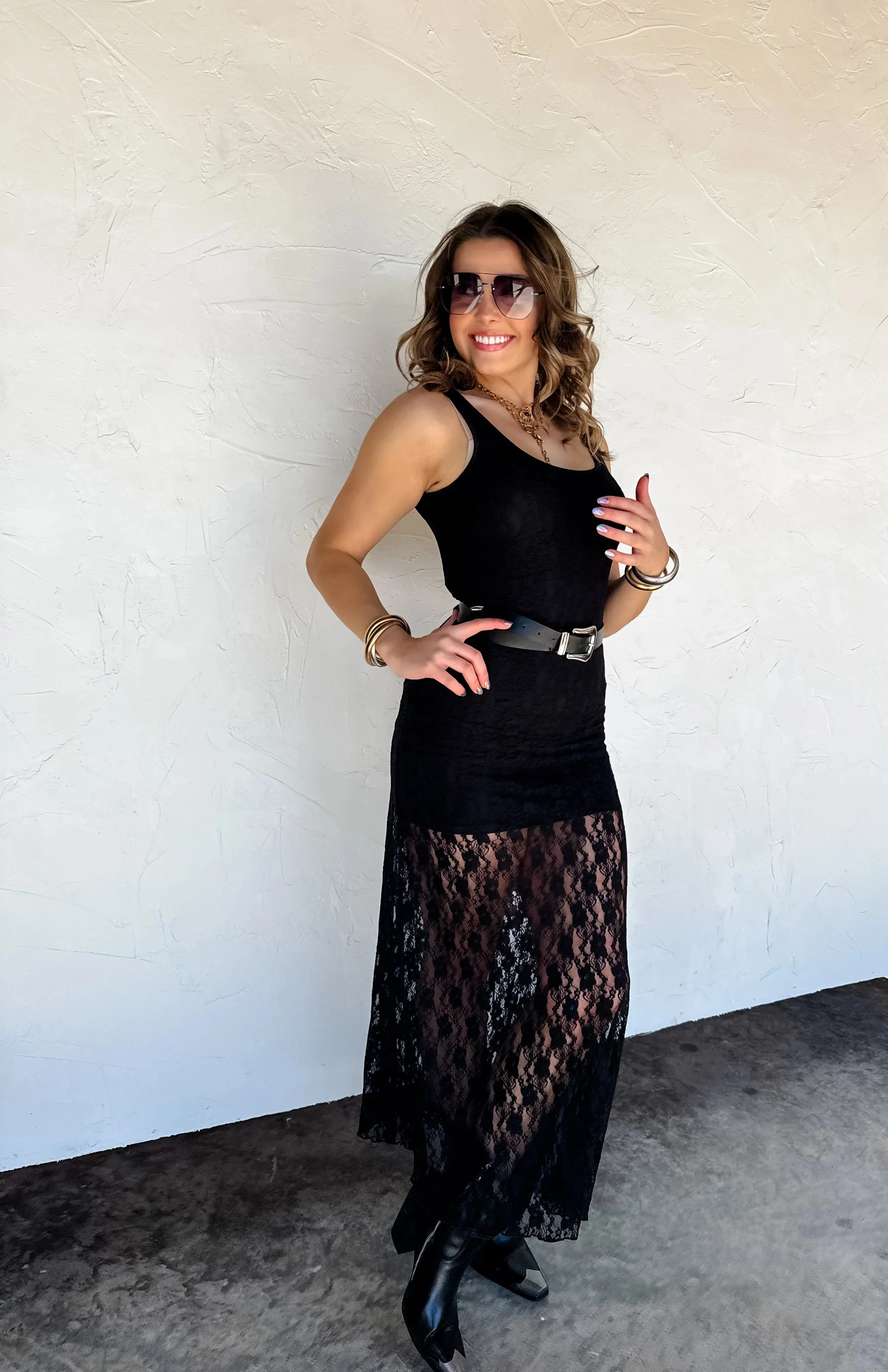 S/M ONLY Leely Lace Dress in white