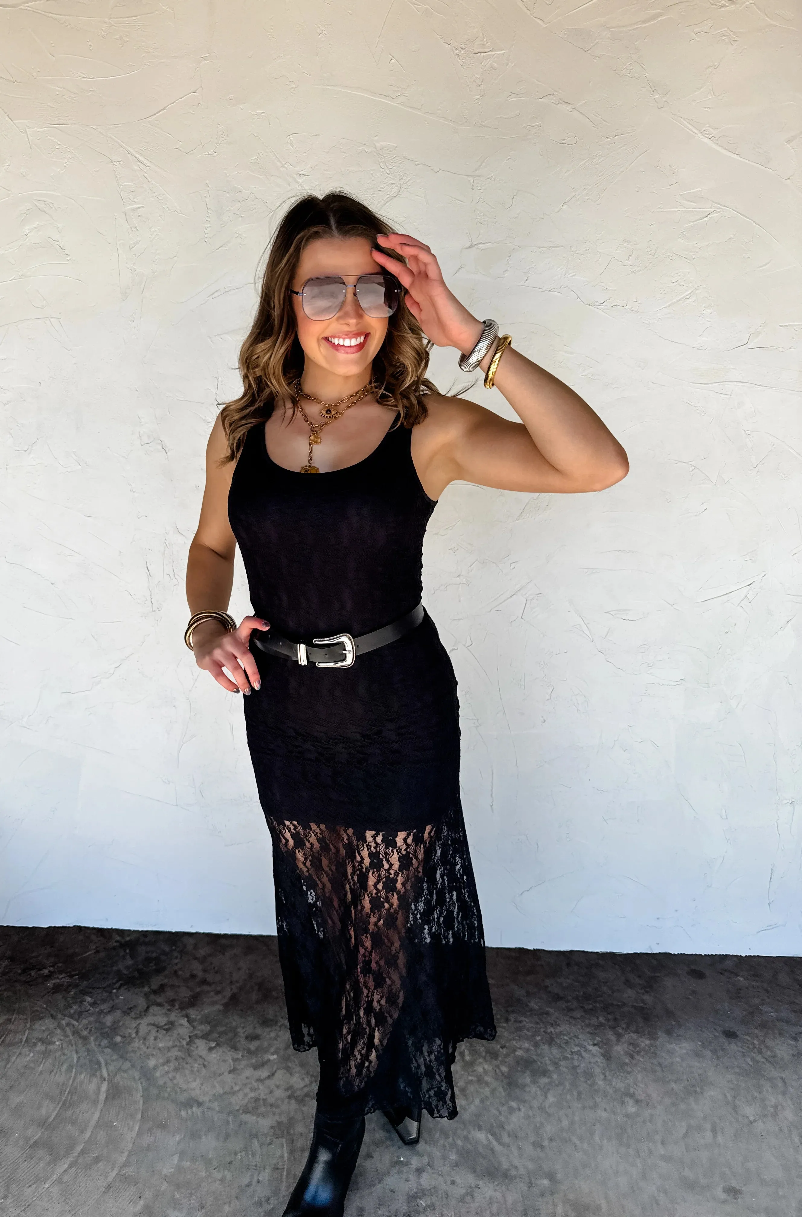 S/M ONLY Leely Lace Dress in white
