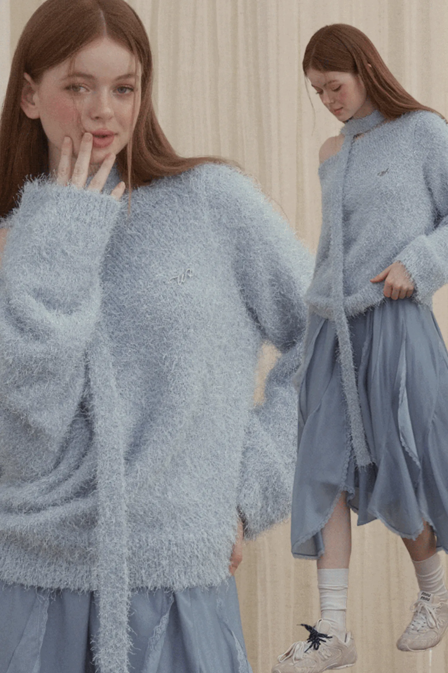 Soft Off-Shoulder Knit Top