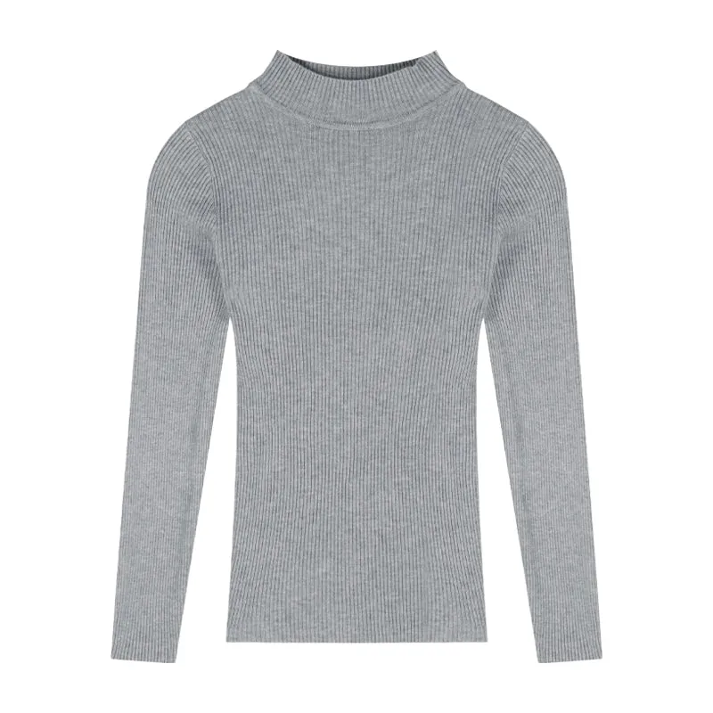 solid color knitted sweater  KF83324