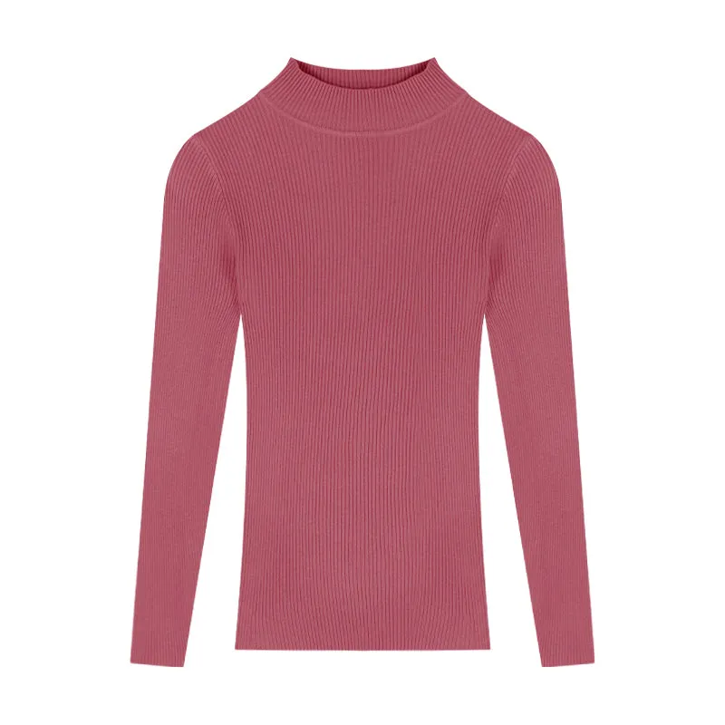 solid color knitted sweater  KF83324