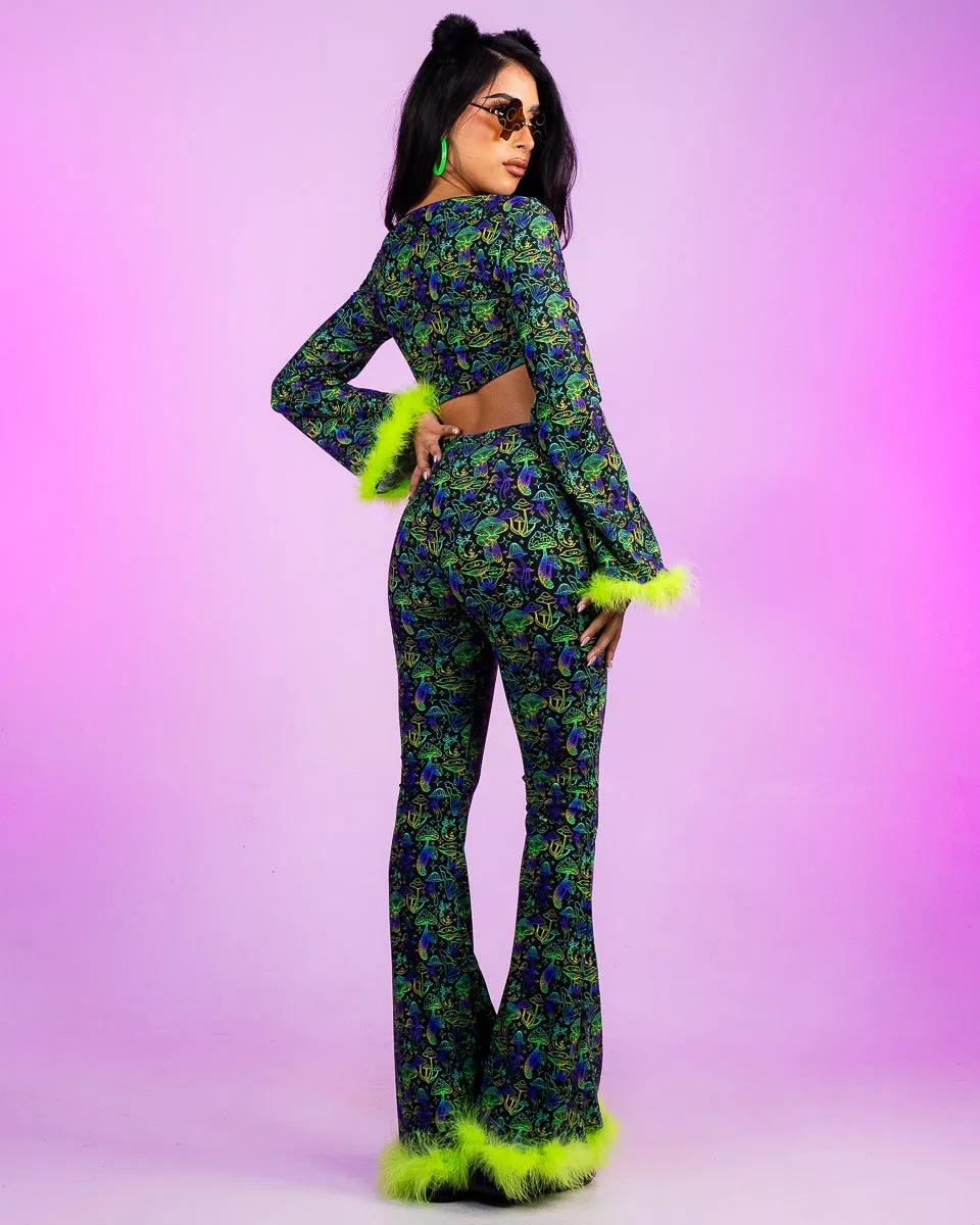 Sonic Shroom Front-Tie Top