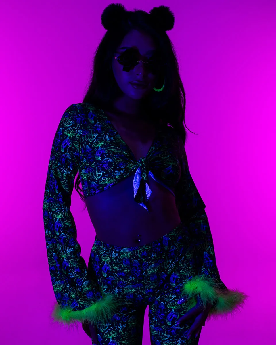 Sonic Shroom Front-Tie Top