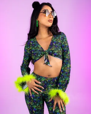 Sonic Shroom Front-Tie Top