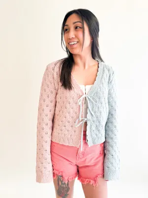 Split Tone Scallop Cardigan