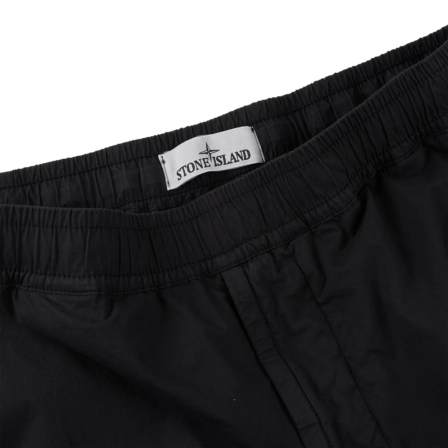 stone island regular fit cargo pants (black)