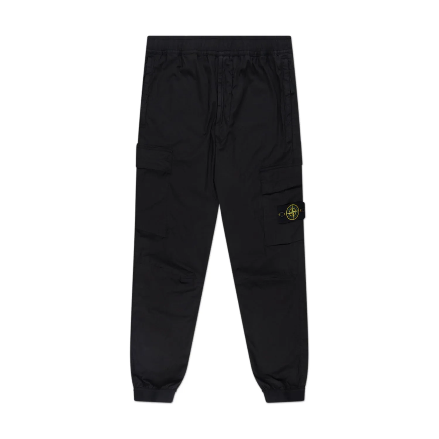 stone island regular fit cargo pants (black)