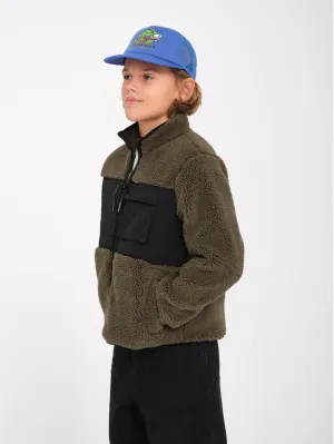 Storm Stone Zip Sherpa Sweatshirt - Wintermoss - (KIDS)