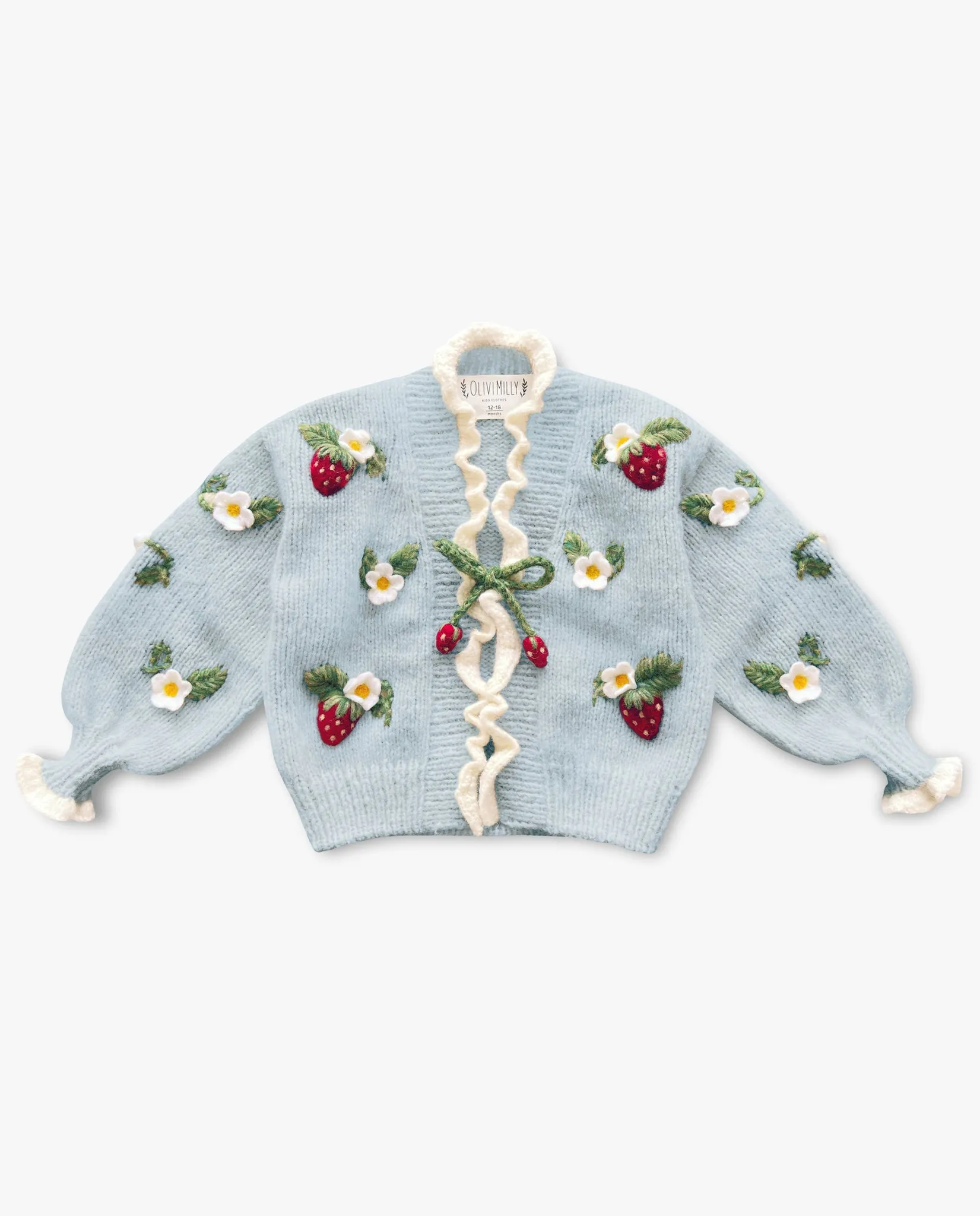 Strawberries Cardigan | Blue