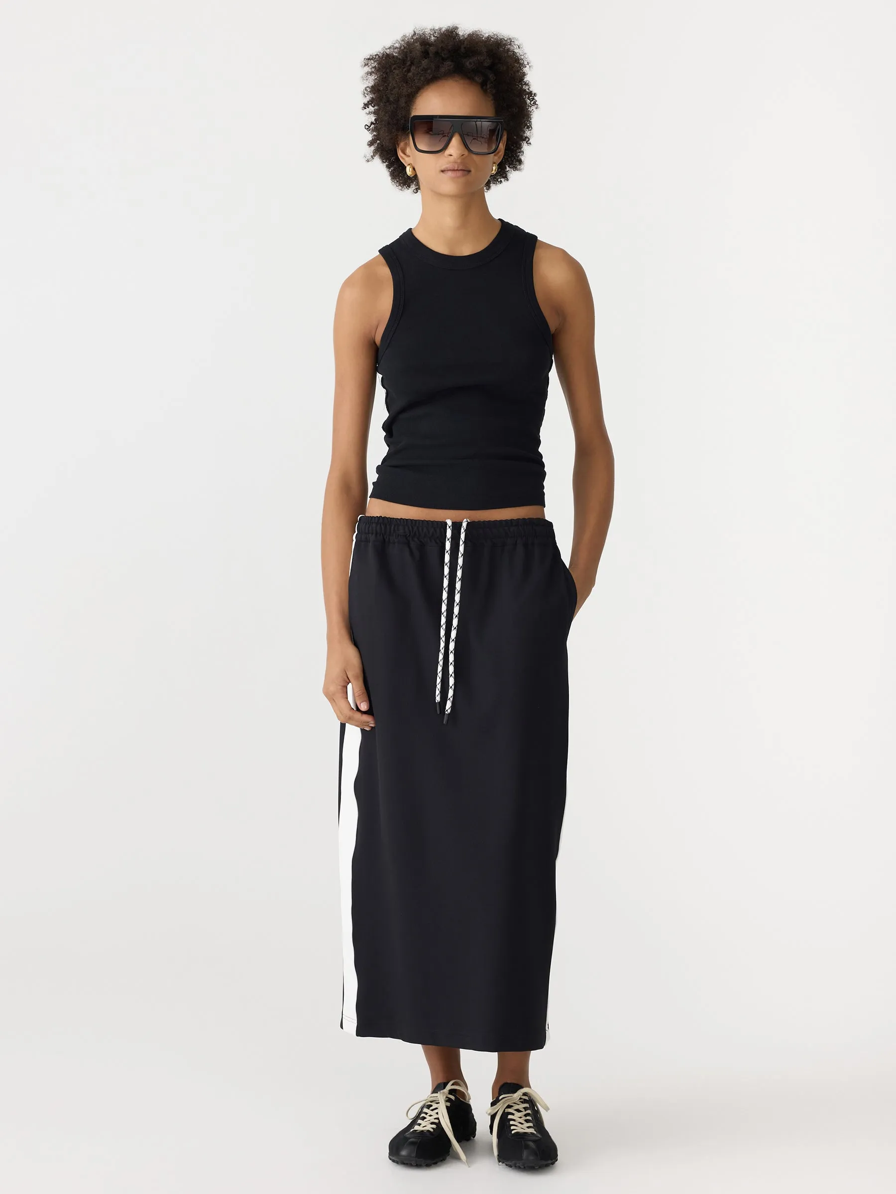 Stretch Twill Pull On Skirt