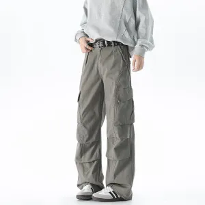 Stylish Belted-Waisted Cargo Pant Featuring Patchwork Design