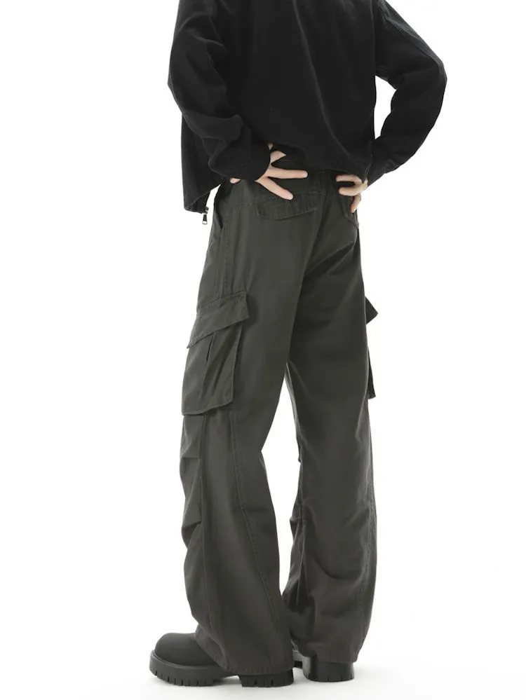 Stylish Belted-Waisted Cargo Pant Featuring Patchwork Design