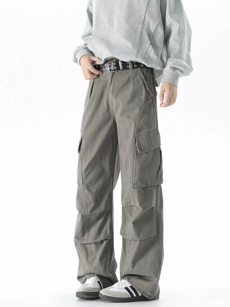 Stylish Belted-Waisted Cargo Pant Featuring Patchwork Design