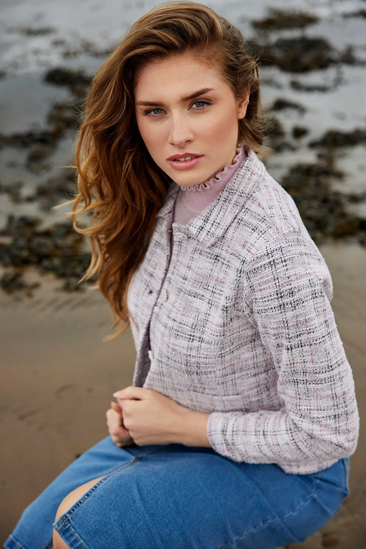 Sunday Textured Cardigan with Zip 6223 6196