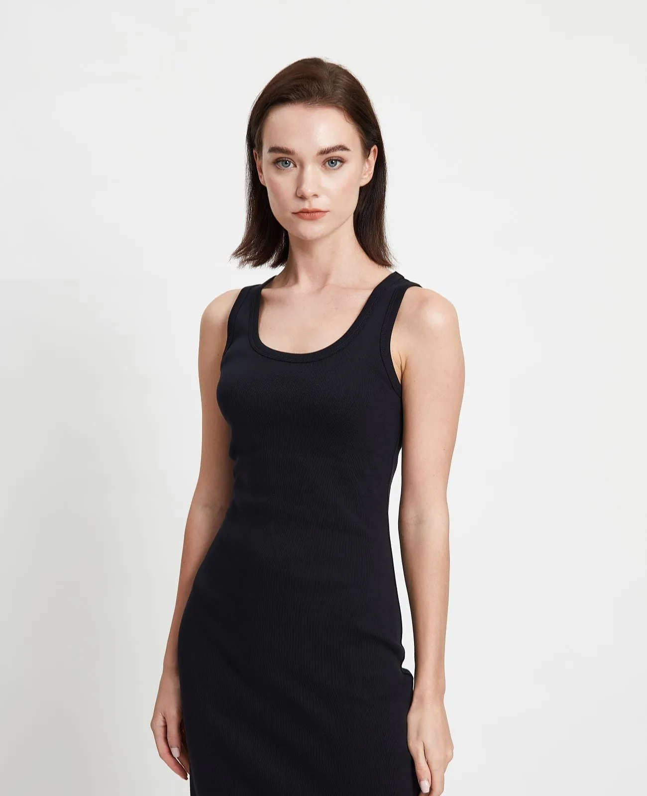 Supima Ribbed Tank Dress