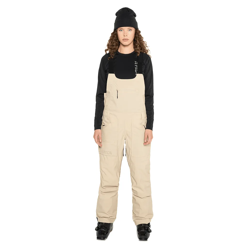 Talyah 2L cargo women's bib pants - Safari
