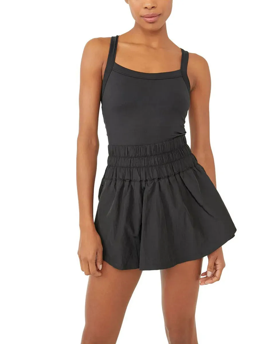 Tennis Dress Skorts Underneath Solid Color Sleeveless Athletic Dresses Workout Golf Dress Streetwear Y2k